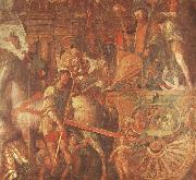 unknow artist Caesar-s Chariot From the triumph of caesar Mantegna painting